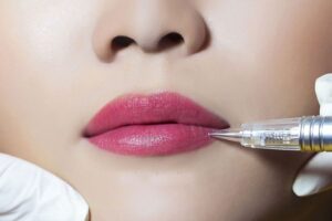 phun môi bị hỏng