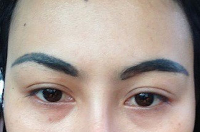 Phun xăm lông mày, môi có ảnh hưởng gì không? Có hại không? Có nguy hiểm không? 1 long may bi tro