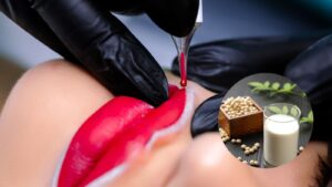 Người xăm môi uống sữa đậu nành có được không?