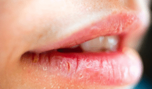 Phun môi bị bong da nhiều lần
