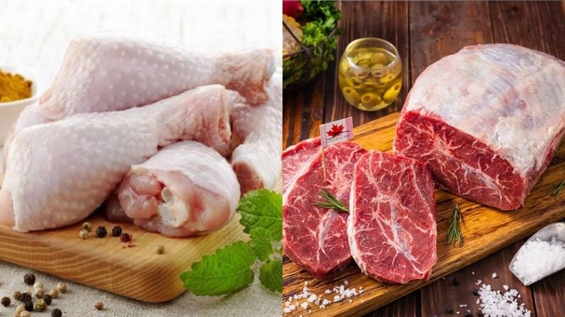 Phun môi collagen cần kiêng gì? Thịt gà, thịt bò là những thực phẩm cần tránh