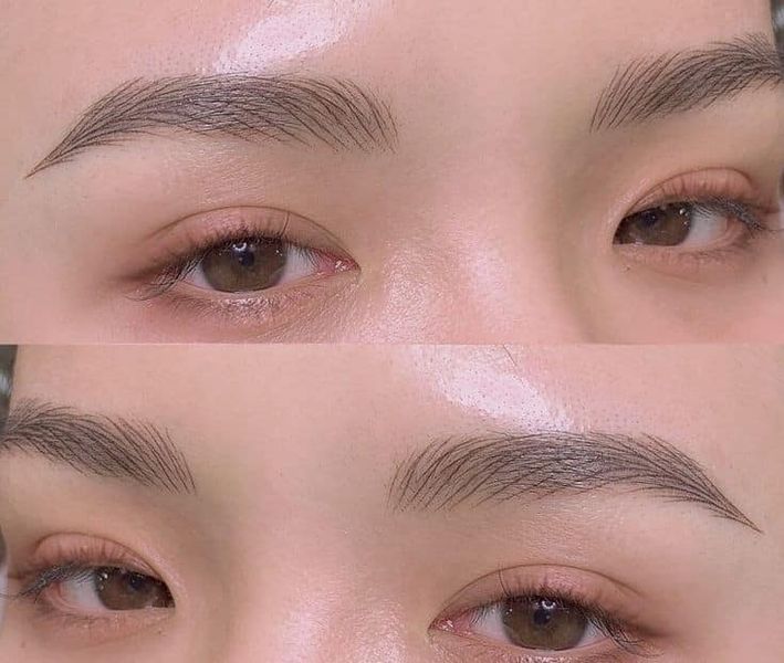 Điêu khắc Hairstroke chân mày nữ có nên dặm lại không?