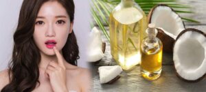 trị thâm môi với dầu dừa