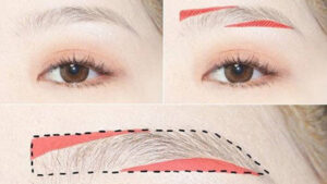 sửa lông mày cong thành ngang