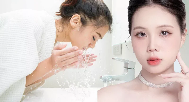Hướng dẫn rửa mặt đúng cách sau khi cắt mí 2 cat mi bao lau thi duoc rua mat 3 e1758688511814