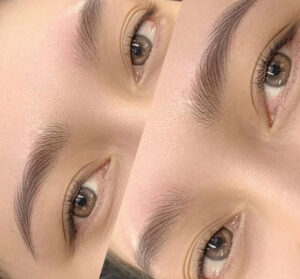 chân mày điêu khắc sau 1 tuần