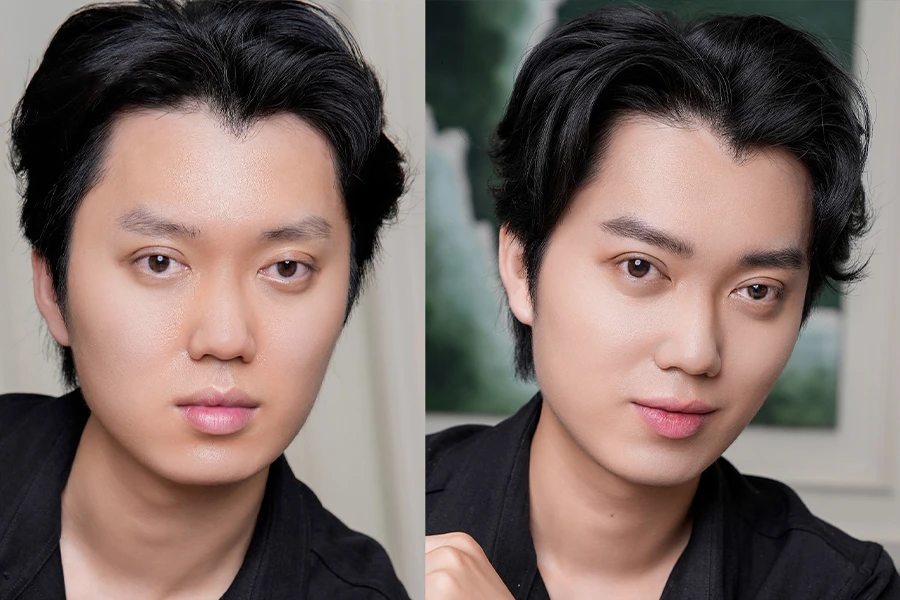 Trải nghiệm thực tế Hairstroke chân mày nam 4 mau dieu khac chan may nam 2
