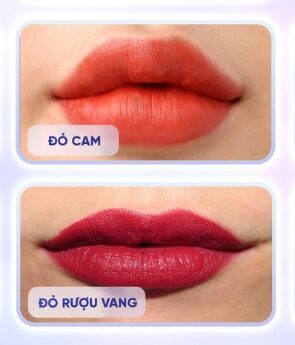 So sánh phun môi màu đỏ cam và đỏ rượu: Nên chọn màu nào đẹp hơn? 3 So sánh phun môi màu đỏ cam và đỏ rượu: