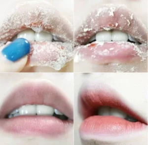 tẩy da chết cho môi tại nhà