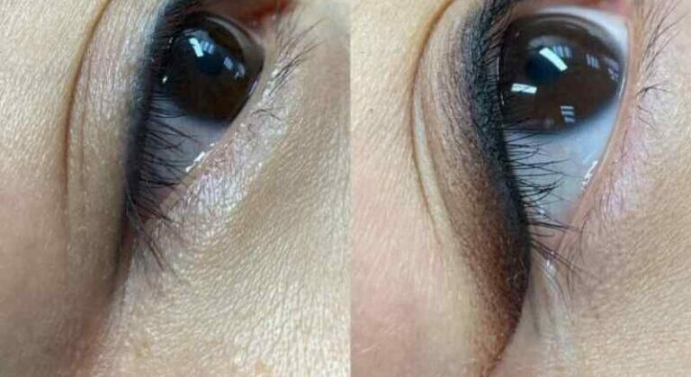 Phun mí cho cô dâu – bí quyết để ảnh cưới long lanh mà không lo lem eyeliner 6 xam mi mat 17 6672ac43c6e3d 768x480 1 e1757847531693