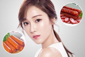 Phun môi ăn xúc xích