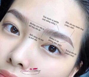 Phun xăm chân mày nữ theo phong thủy