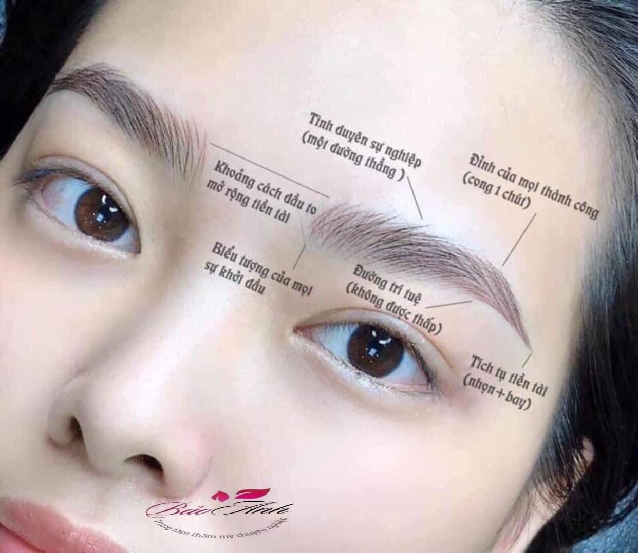 Phun xăm chân mày nữ theo phong thủy: Tạo dáng đẹp, hút tài lộc 1 Phun xăm chân mày nữ theo phong thủy