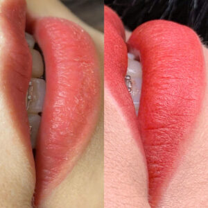 Bao lâu sau phun môi thì màu mới ổn định để đánh giá “đẹp hay không”?