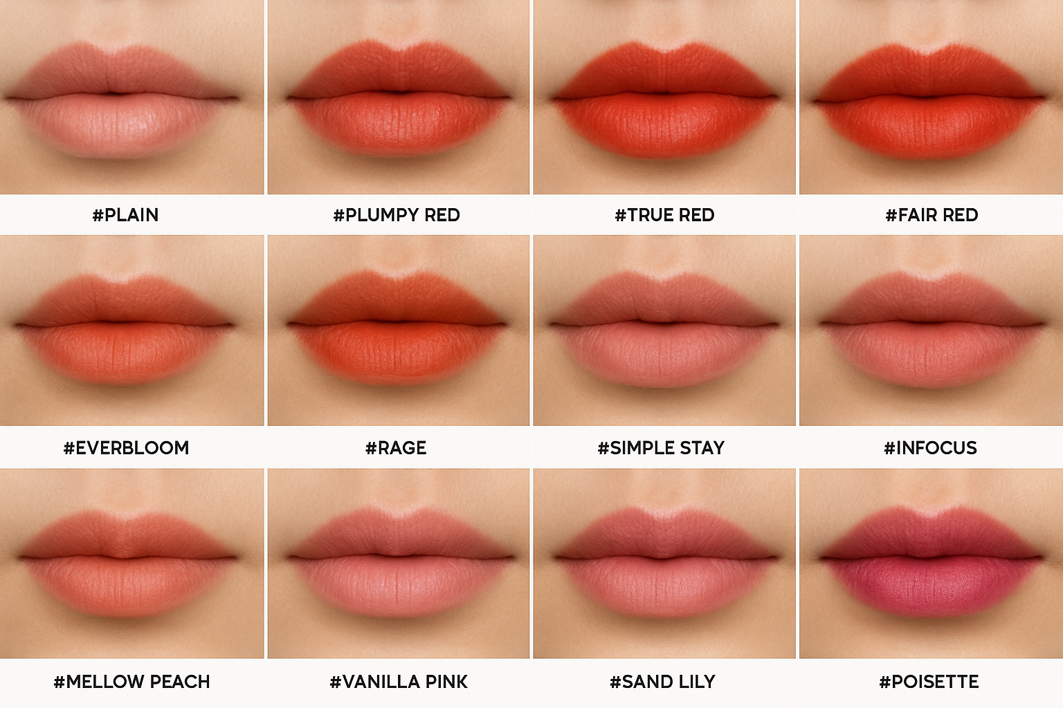 Cách chọn tone khử thâm môi phù hợp với tông da cổ tay 4 Bảng màu phun môi đa dạng tại Thẩm mỹ Bảo Anh – giúp bạn dễ dàng chọn tone khử thâm môi phù hợp với tông da cổ tay