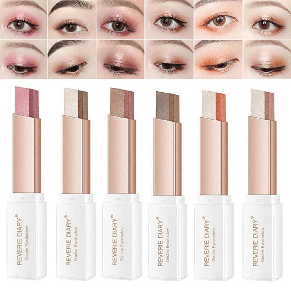 Sản phẩm makeup nào an toàn cho mí sau phun? 5 WENSUNNIE 12 Colors Eyeshadow Stick 2nd Gen Upgraded Rotation