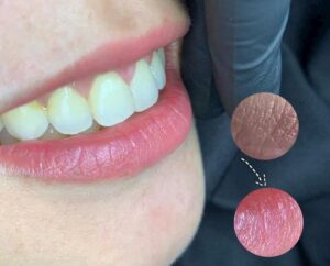 khử thâm môi nhanh an toàn: môi tươi tắn ngay sau liệu trình đầu