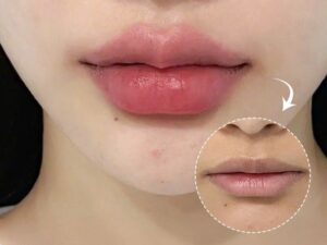 Phun môi màu hồng đỏ giúp nâng tông visual và hợp nhiều tone da