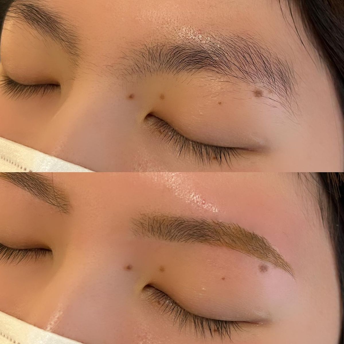 Phun chân mày Ombre có tự nhiên không? So sánh Ombre và Hairstroke 2 Phun mày ombre có bền màu không? Có bị bệt không?