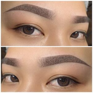 Phun mày rải hạt ombre có bền màu không?