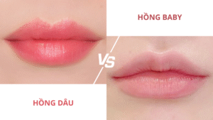 So sánh phun môi màu hồng dâu và hồng baby: nên chọn màu nào?