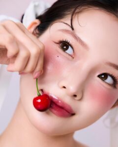Phun môi màu đỏ cherry giúp nâng visual, hợp nhiều tone da và phong cách