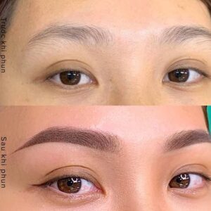 Phun mày rải hạt ombre: giải pháp cho dáng mày mềm mại và hài hòa gương mặt