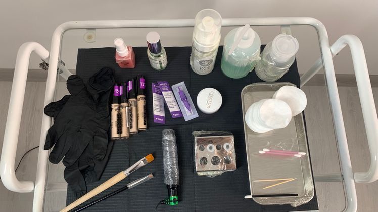 Phun xăm chân mày cho người mới – Hướng dẫn từ chuyên gia cho người chưa biết gì 3 ke dung cu phun