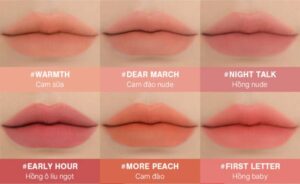 Bảng màu phun môi đẹp tự nhiên 2026: Xu hướng mới & gợi ý từ chuyên gia