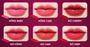 Top màu phun môi đẹp nhất 2026: từ nude hồng đến đỏ cam rạng rỡ