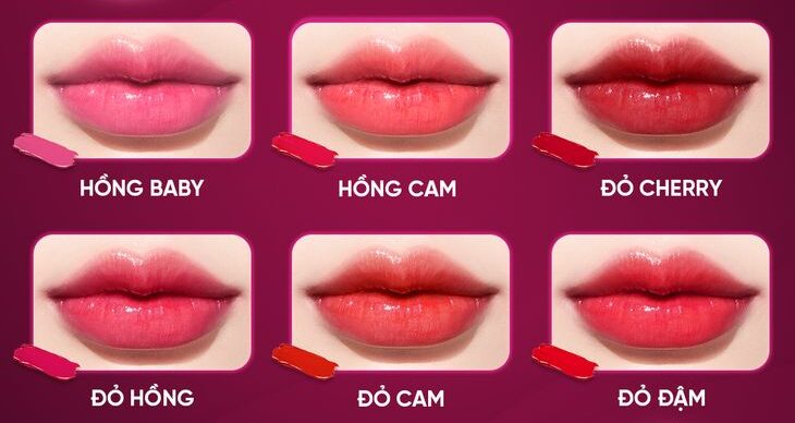 Top màu phun môi đẹp nhất 2026: từ nude hồng đến đỏ cam rạng rỡ