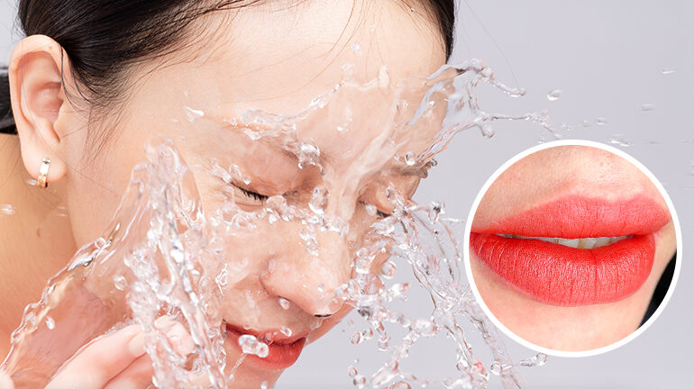 Sau phun môi cần tránh nước bao lâu để môi bong đẹp?