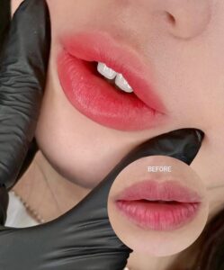 Phun môi bao lâu thì lên màu đẹp tự nhiên?