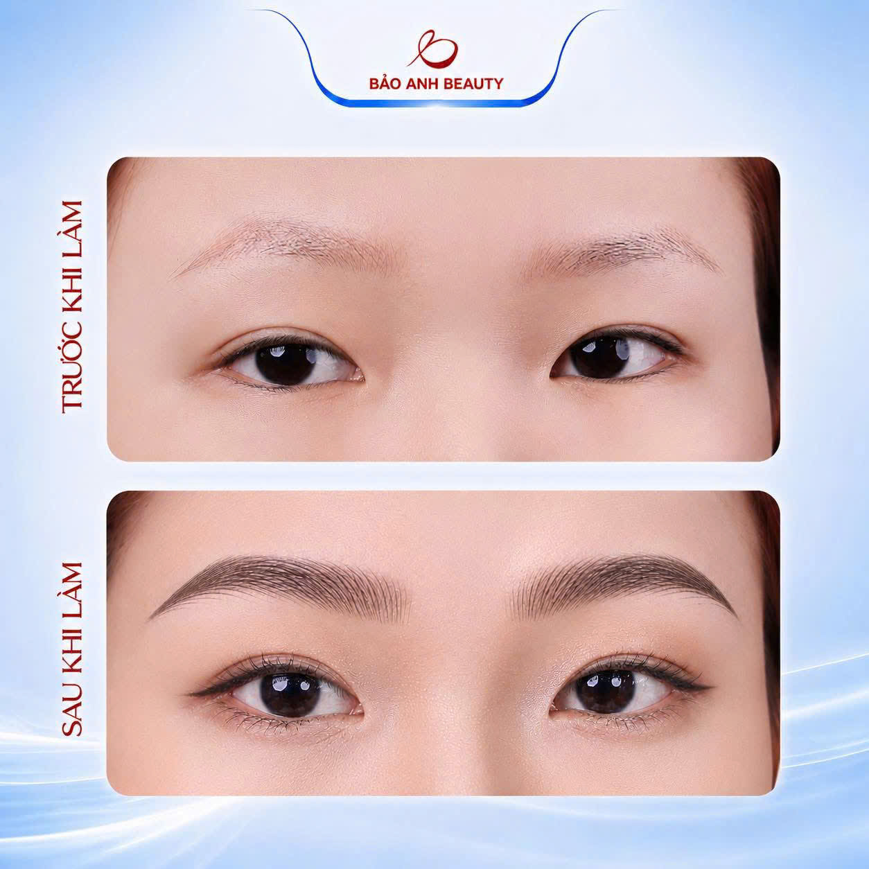 Kết quả xăm chân mày tự nhiên tháng 7/2026